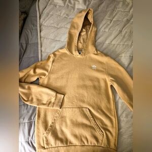 Adidas Beige Hoodie with Logo Kids Size XL‎